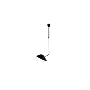 Zakrzywiona Lampa Sufitowa Serge Mouille Bibliothèque w Czarny