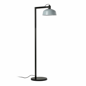 Faro TATAWIN Lampa Stojąca Satyna Czarny/ Szarawo-Niebieska