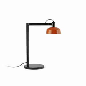 Lampa Stołowa Faro TATAWIN Satyna Czarny/ Reddish Pomarańczowy