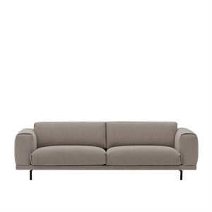 Muuto Rest 3-osobowa Sofa z Paleniskiem 6/ Czarny