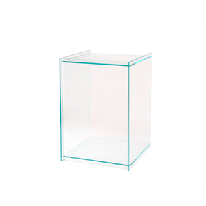 Stolik boczny Frama Rivet Box ze szkła