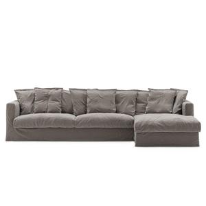 Sofa 3-osobowa Decotique Le Grand Air Divan prawa w kolorze przydymionego granitu