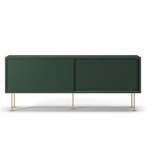 Ława pod telewizor Decotique Vogue z nogami 136 Zielony/ Mosiężny