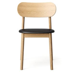 Krzesło do Jadalni Decotique Elephant Natural Oak/ Czarny Skóra