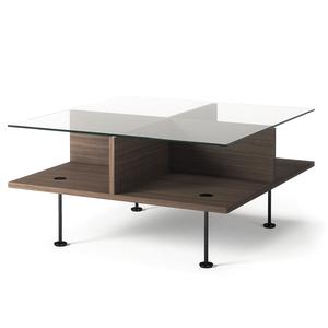 Stolik Kawowy Decotique Vogue 70x70 Dąb Ciemny/ Czarny