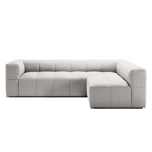 Sofa Decotique Mure 3-osobowa z otwartym końcem po prawej stronie Moonwhite