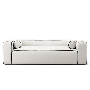 Sofa 2-osobowa Decotique Grand Hue Steam/ Biały/Grafitowa Szarość