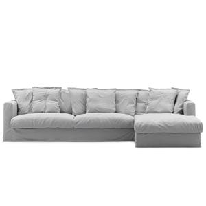 Sofa trzyosobowa Decotique Le Grand Air Divan prawa Jasnoszary