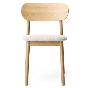 Krzesło do Jadalni Decotique Elephant Natural Oak/White Bouclé