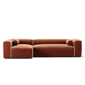 Sofa Decotique Grand Hue 4-osobowa Divan Lewa Moonwhite/ Miedziany