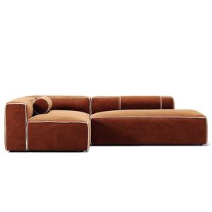 Sofa wypoczynkowa Decotique Grand Hue 3-osobowa, otwarta, prawa, księżycowobiała/ Miedziany