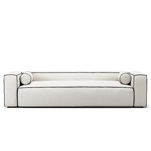 Sofa Decotique Gar 3-osobowa Steam/ Biały/Grafitowa Szarość