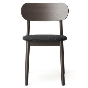 Krzesło do jadalni Decotique Elephant Ciemny dąb/Antracyt Bouclé