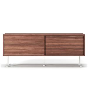 Ława pod telewizor Decotique Vogue z nogami 136 Orzech włoski/ Biały