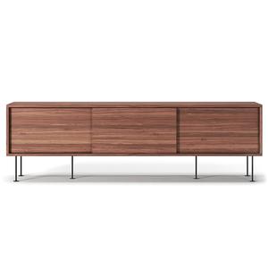Ława Pod Telewizor Decotique Vogue z Nogami 180 Orzech Włoski/ Czarny