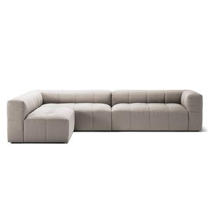 Sofa Decotique Mure 4-osobowa z Otwartym Końcem Po Prawej Stronie Moonwhite