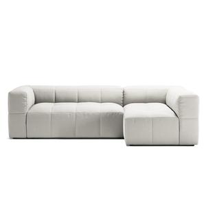 Sofa Decotique Mure 3-osobowa z Otomaną Po Prawej Stronie Steam/ Biały