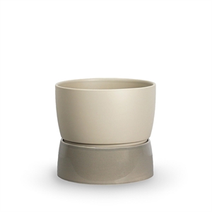 Doniczka dwukolorowa Ro Collection Duży Dune Grey