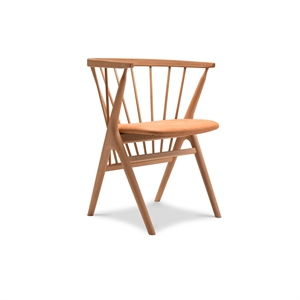 Krzesło do Jadalni Sibast Furniture No 8 Dąb Olejowany i Skóra Koniakowa