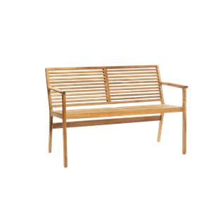 Ławka Ogrodowa Sibast Furniture RIB 2,5 Osoby z Drewna Tekowego