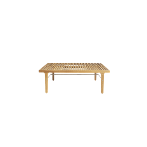 Sibast Furniture RIB Stolik Kawowy Ogrodowy Kwadratowy Teak