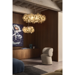 SLAMP Clizia Mama Non Mama Lampa Wisząca Mały Złoty/ Przezroczysty Drut