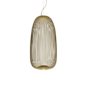 Lampa Wisząca Foscarini Spokes 1 z Diodą LED w Kolorze Złotym