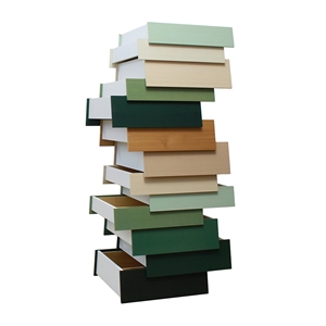 Komoda Stack Established & Sons z 13 Szufladami, Kolor Szałwiowy