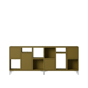 Muuto Stacked Office Shelving Configuration 3 Brązowo-Zielony