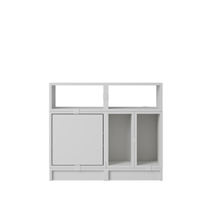 Muuto Stacked Office Shelving Configuration 5 Szary