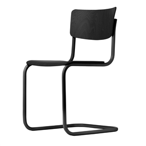 Krzesło do Jadalni Thonet S 43, Czarny/ Buk Barwiony na Czarny