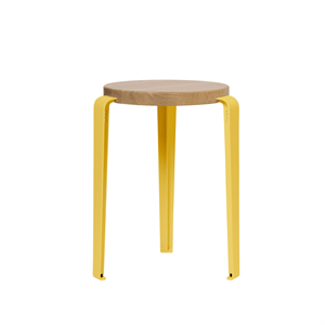 Stołek TipToe LOU Dąb/Brioche Żółty