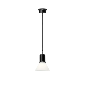 Lampa Wisząca Anglepoise Type 80, Matowy Czarny/ Opal