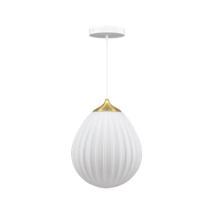 Lampa Wisząca Umage Around The World, Średni , Mosiężny/ Biały