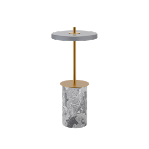 Umage Asteria Move Lampa przenośna Mini Szary Marmur/ Mosiężny