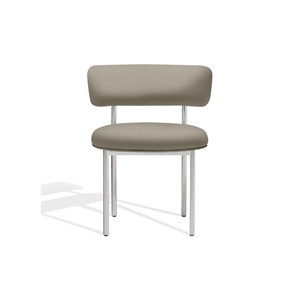 Krzesło do Jadalni Font Furniture Copenhagen Vidar 222/Stelaż ze Stali Polerowanej