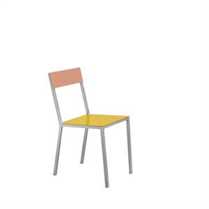 Krzesło do Jadalni Valerie Objects Alu, Żółty- Różowy