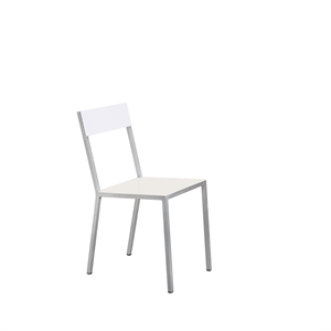 Krzesło do Jadalni Valerie Objects Alu, Kość Słoniowa/ Biały