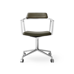 Krzesło Obrotowe Vipp 452 na Kółkach Aluminiowy/ Bosco Zielony