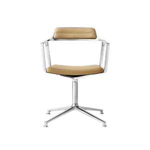 Krzesło Obrotowe Vipp 452, Kolor Camel/skóra