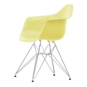 Plastikowe Krzesło do Jadalni Vitra Eames DAR RE Lemon/ Chrom