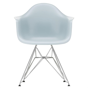 Plastikowe Krzesło do Jadalni Vitra Eames DAR RE Lodowy Grey/ Chrom