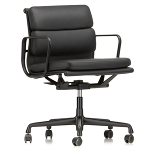 Krzesło Biurowe Vitra Soft Pad EA 217 z Obrotem i Podłokietnikiem Nero