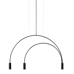 Estiluz Volta Lampa Wisząca Czarny 3 Źródła Światła