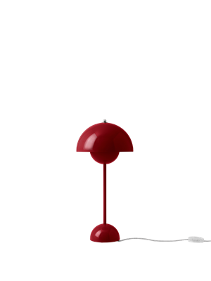 Lampa Stołowa &Tradition Flowerpot VP3 w Kolorze Czerwonym