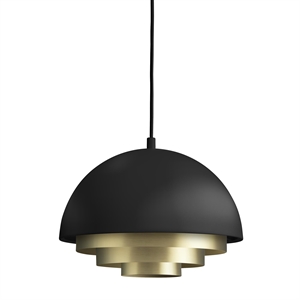 Ciepły Nordic Milieu Color Mini Lampa Wisząca Matowy Czarny Mosiężny