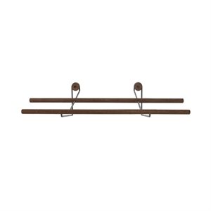 Półka na buty We Do Wood, Mały , dąb/ Czarny