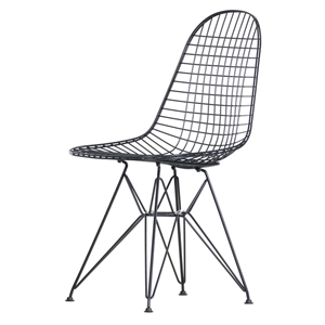Krzesło do Jadalni Vitra Wire DKR , Czarny